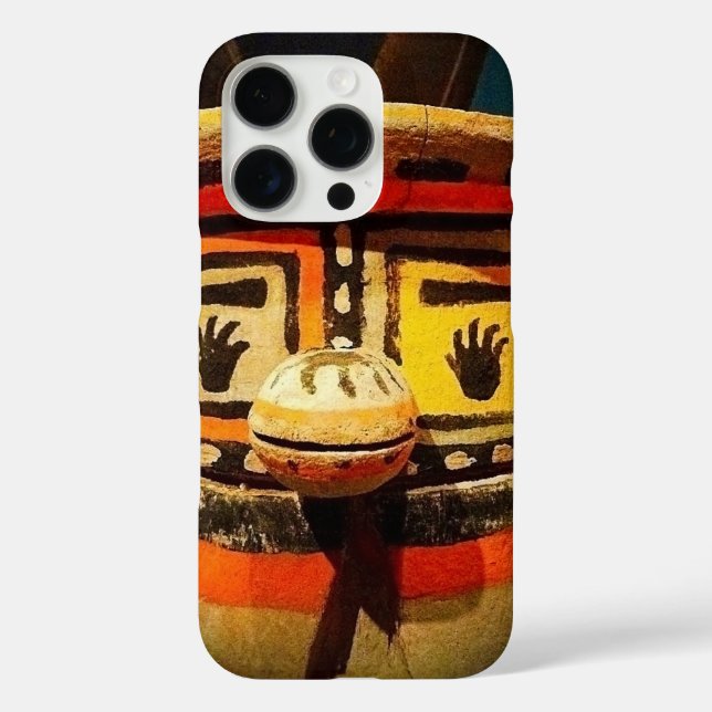 Coques Case-Mate iPhone Poupée Kachina Carved Wood Face Photo Bold Cute (Verso)