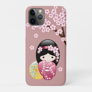 Case-Mate iPhone Case Poupée Kokeshi de printemps - Geisha japonaise mig