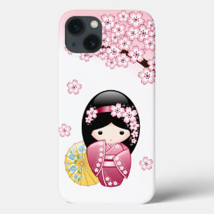 Case-Mate iPhone Case Poupée Kokeshi Printemps - Cute Japonaise Geisha G
