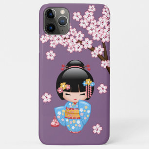 Case-Mate iPhone Case Poupée Maiko Kokeshi - Blue Kimono Geisha Girl