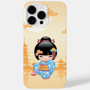 Coque Pour Pour iPhone 14 Pro Max Poupée Maiko Kokeshi - Cute Japonaise Geisha Girl