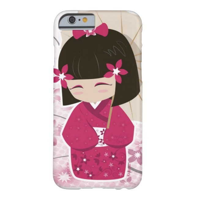 Coques Case-Mate iPhone Poupée mignonne de Sakura Kokeshi (Dos)