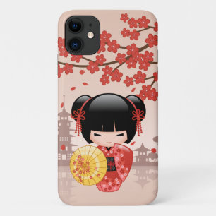 Case-Mate iPhone Case Poupée rouge Sakura Kokeshi - Geisha japonais