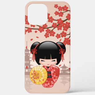 Case-Mate iPhone Case Poupée rouge Sakura Kokeshi - Geisha japonais
