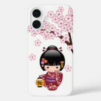 Poupée Sakura Kokeshi - jolie fille japonaise Geis