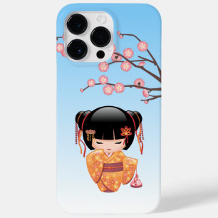 Coque Pour Pour iPhone 14 Pro Max Poupée Ume Kokeshi - Japonaise Geisha Girl Blur