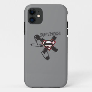 Coque Case-Mate Pour iPhone Poupées de sécurité noire Supergirl