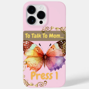 Coque Pour Pour iPhone 14 Pro Max Pour Parler À Maman, Appuyez Sur 1
