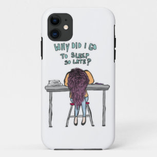 Coques Pour iPhone "Pourquoi je suis allé dormir tellement tard" cas