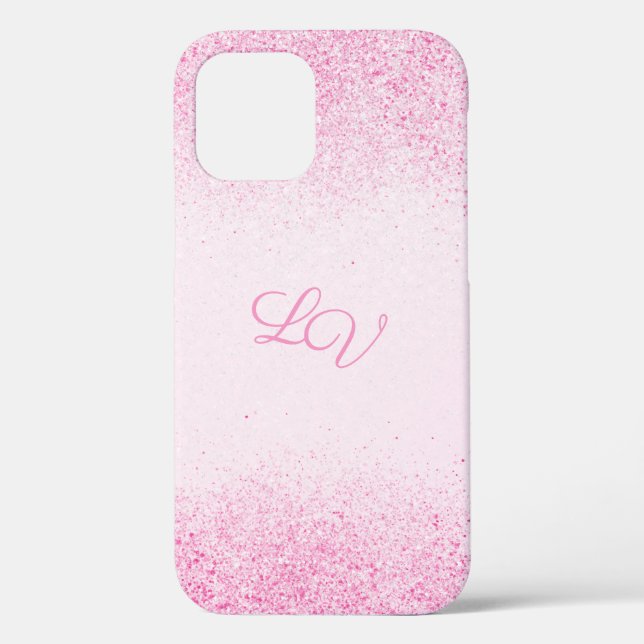 Coques Case-Mate iPhone Poussière de Parties scintillant rose chatoyante (Verso)
