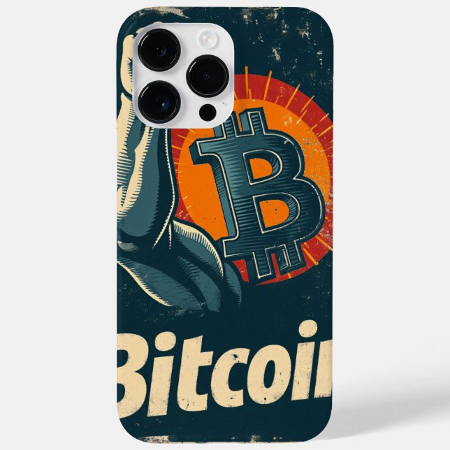 Coques Case-Mate iPhone Power of Bitcoin Blockchain crypto design (Verso)