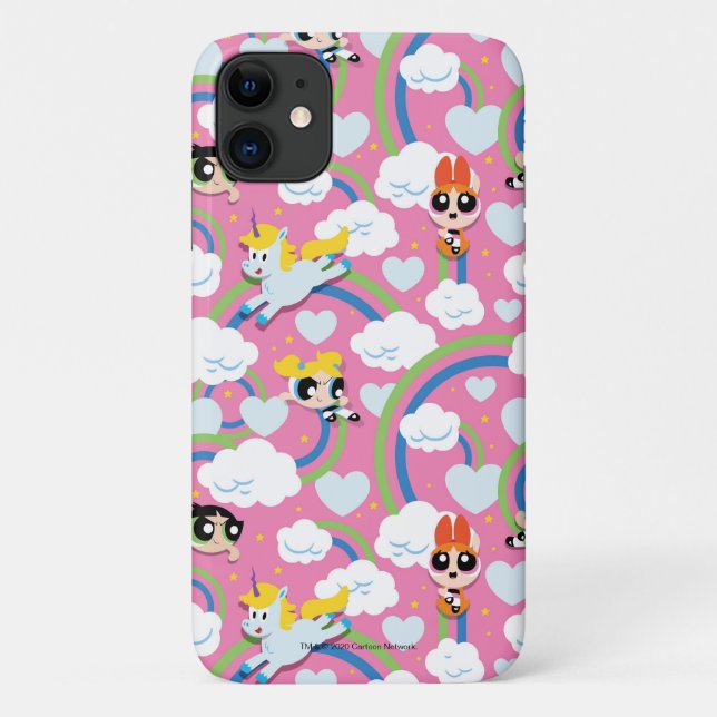Coques Case-Mate iPhone Powerpuff Girls & Donny Rainbow Motif (Dos)