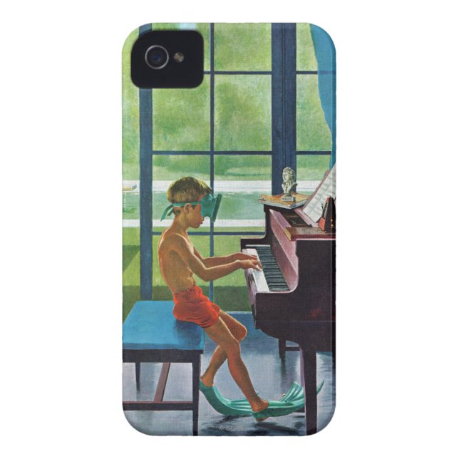 Coques Case-Mate iPhone Pratique en matière de piano de Poolside (Dos)
