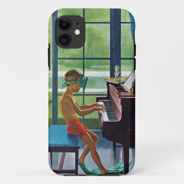 Coques Case-Mate iPhone Pratique en matière de piano de Poolside (Dos)