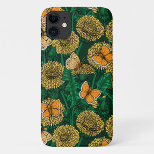 Case-Mate iPhone Case Pré de Dandelion sur vert foncé