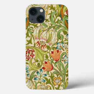 Etui iPhone 13 Pré-raphate de William Morris Golden Lily Vintage