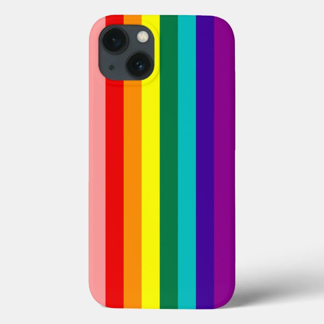 Coques Case-Mate iPhone Premier drapeau de la Fierté arc-en-ciel (Verso)