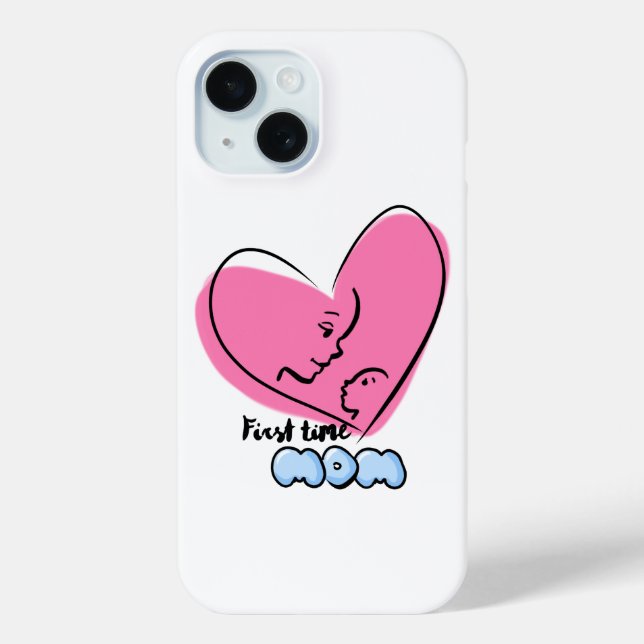 Coques Case-Mate iPhone Première fois Maman Téléphone (Verso)