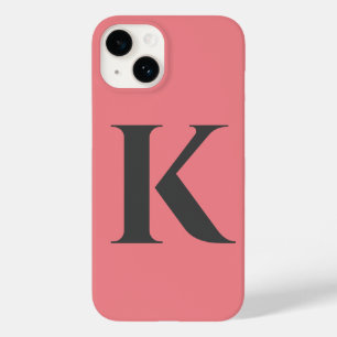 Coque Pour iPhone 14 Première lettre   Monogram Modern Stylish Trendy