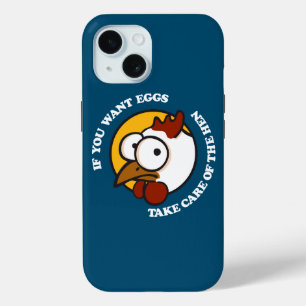 Coque Pour iPhone 15 Prenez soin de la poule 1