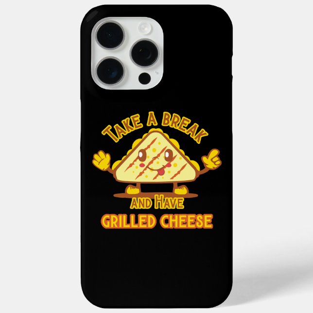 Coques Case-Mate iPhone Prenez une pause et mangez du fromage grillé (Verso)