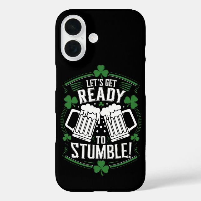 Coques Case-Mate iPhone Préparons-nous à trébucher Drôle de St Patrick (Verso)