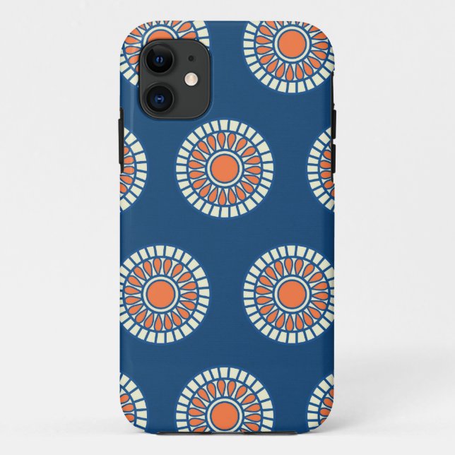 Coques Case-Mate iPhone Preppy arabesque polka dot dot motif tribal (Dos)