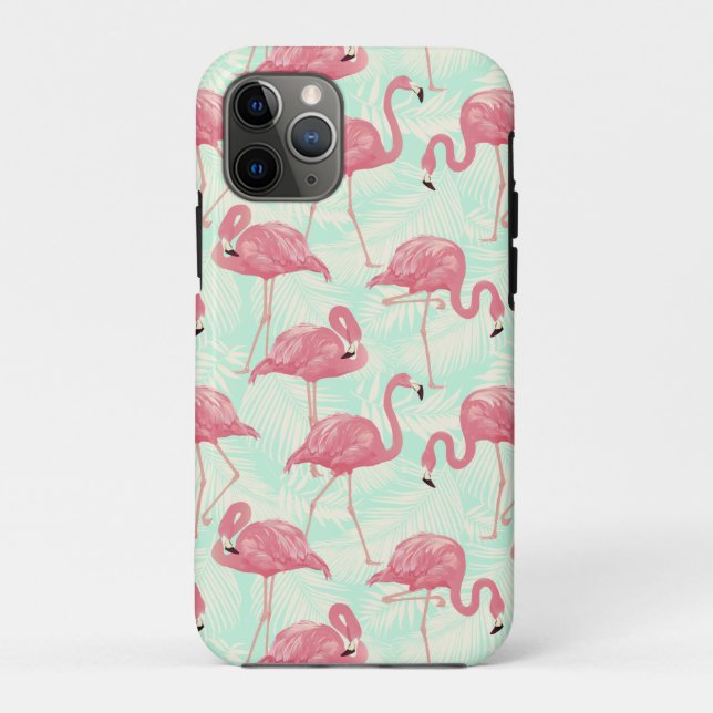 Coques Case-Mate iPhone Preppy Chic Elegant Pink Flamingo Motif (Dos)