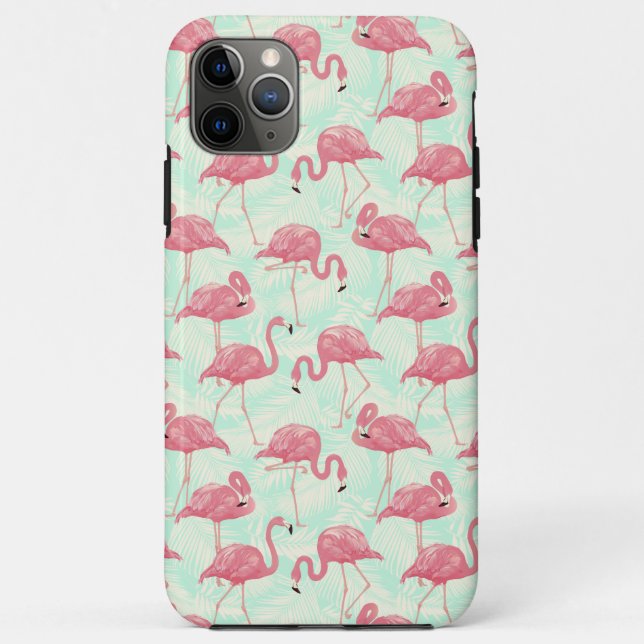 Coques Case-Mate iPhone Preppy Chic Elegant Pink Flamingo Motif (Dos)