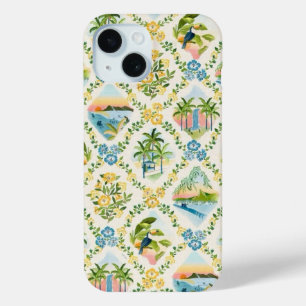 Coque Pour iPhone 15 Preppy Collage, Tendance Collage d'été Dossier tél