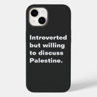 Présenté mais disposé à discuter de la Palestine