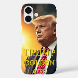 COQUE POUR iPhone 16 PRÉSIDENT DONALD TRUMP ÂGE D'OR