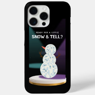 Coque iPhone 15 Pro Max Prêt pour un peu de neige et dire à Discoball Snow
