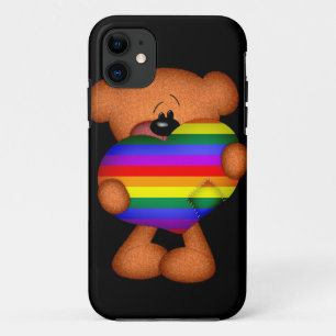 Coque iPhone 11 Pride Coeur Teddy Ours