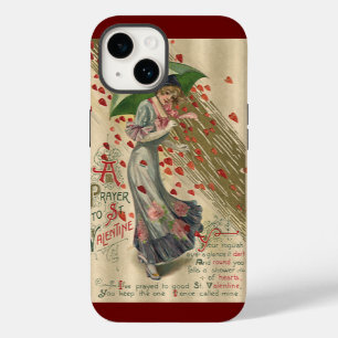 Coques Pour iPhone Prière à Saint-Valentin, Vintage dame victorienne