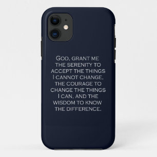 Case-Mate iPhone Case Prière de sérénité, police Copperplate Gothic Ligh