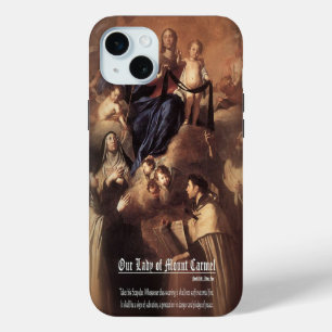 Coque iPhone 15 Mini Prière Notre-Dame du Mont Carmel