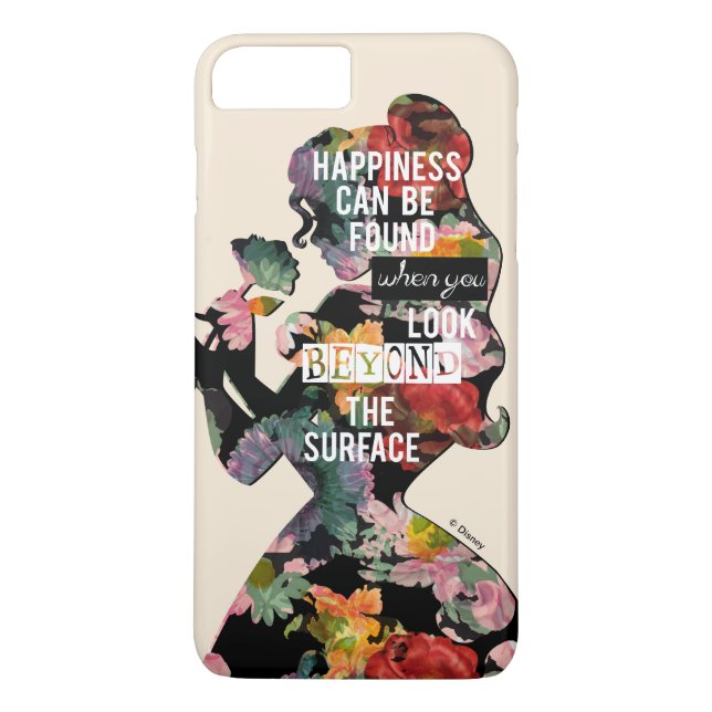 Coques Case-Mate iPhone Princesse| Belle silhouette florale (Dos)