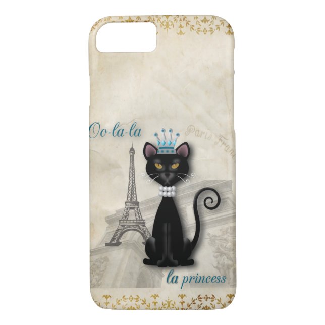 Coques Case-Mate iPhone princesse de Kitty de Français d'Oo-La-La (Dos)