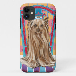 Coque iPhone 11 Princesse de la Couronne Yorkie
