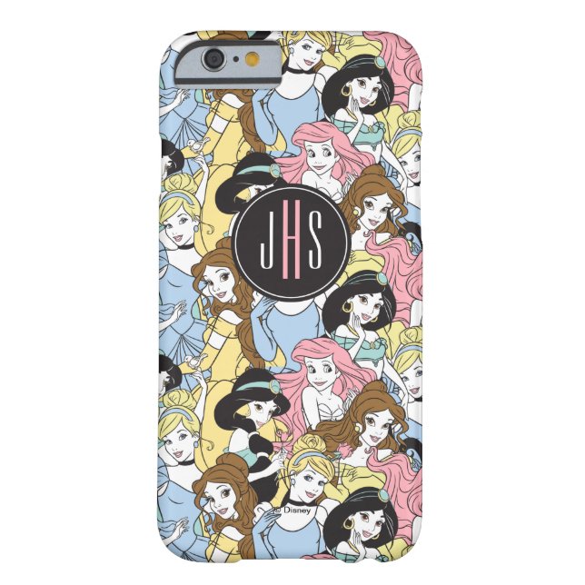 Coques Case-Mate iPhone Princesse Disney| Motif surdimensionné de monogram (Dos)