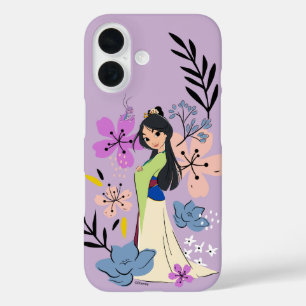 Coque Pour iPhone 16 Princesse Disney Mulan dans le jardin
