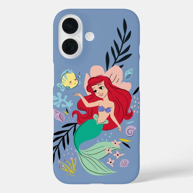 Coques Case-Mate iPhone Princesse Disney personnalisée | Ariel et l'océan (Verso)
