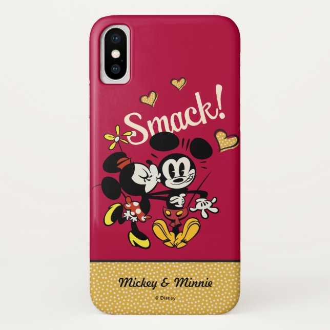 Coques Case-Mate iPhone Principaux raccourcis Mickey | Baiser sur la joue (Dos)