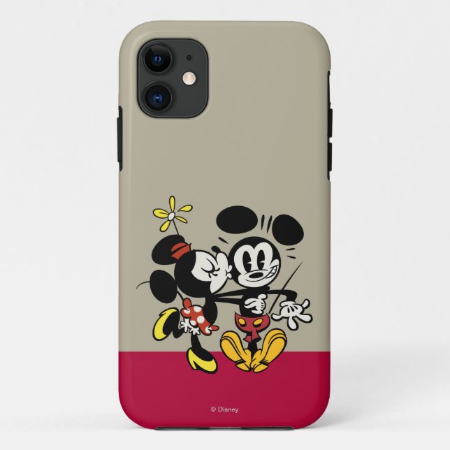 Coques Case-Mate iPhone Principaux raccourcis Mickey | Minnie Kissing Mick (Dos)