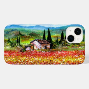 Coque Pour iPhone 14 PRINTEMPS DANS LE PAYSAGE TOSCANE Champs de fleurs