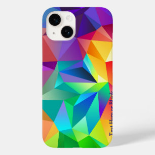 Coque Pour iPhone 14 Prisme de Rainbow Personnaliser le texte