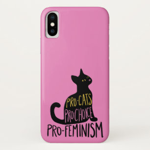 Case-Mate iPhone Case Pro-chats pro-choix pro-féminisme chat noir