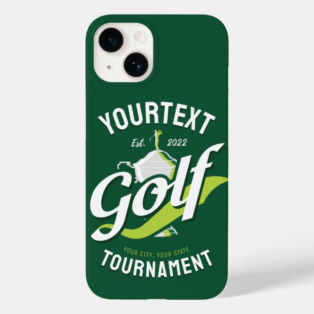 Coques Case-Mate iPhone Pro Golfer NAME Golf Trophée Tournoi de golf (Verso)