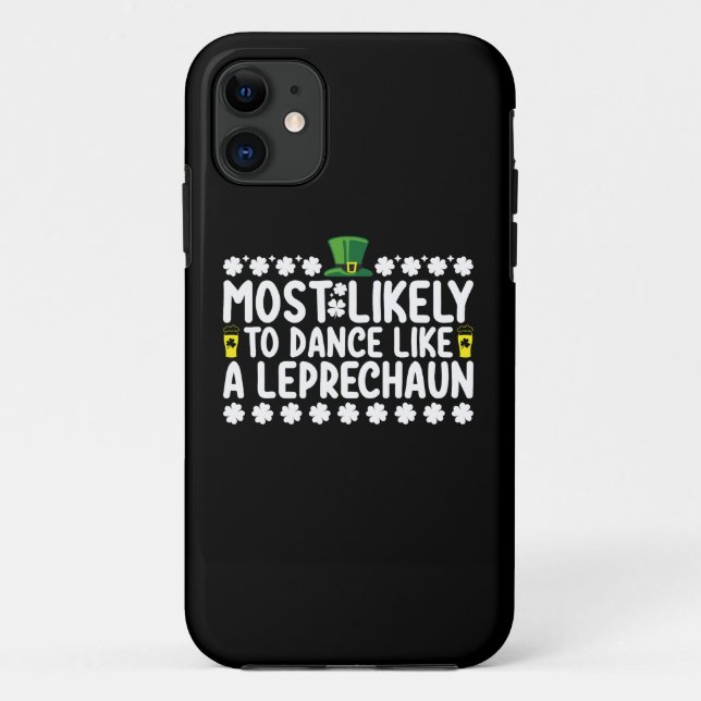 Coques Case-Mate iPhone Probablement De Danse Comme Un St patrick Leprecha (Dos)